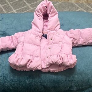 Ralph Lauren Pink Hooded Puffer Jacket kids